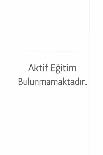 Mevcut Eğitimler